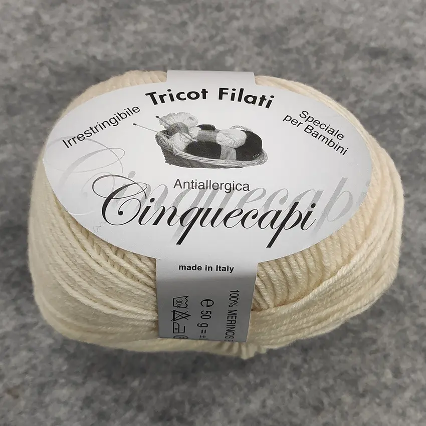 Gomitolo lana merinos cinque capi col. 02