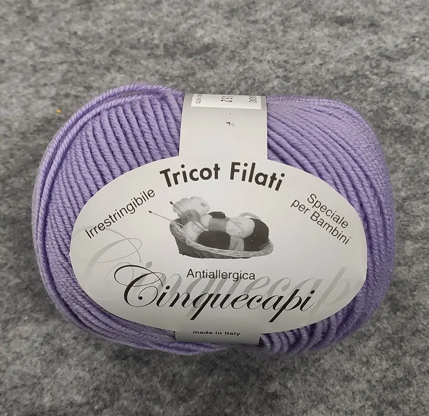 Gomitolo lana merinos cinque capi col. 40