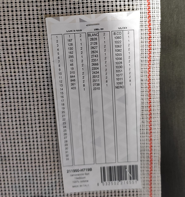 Tela con immagine prestampata cm 19 x 50 - immagine 3