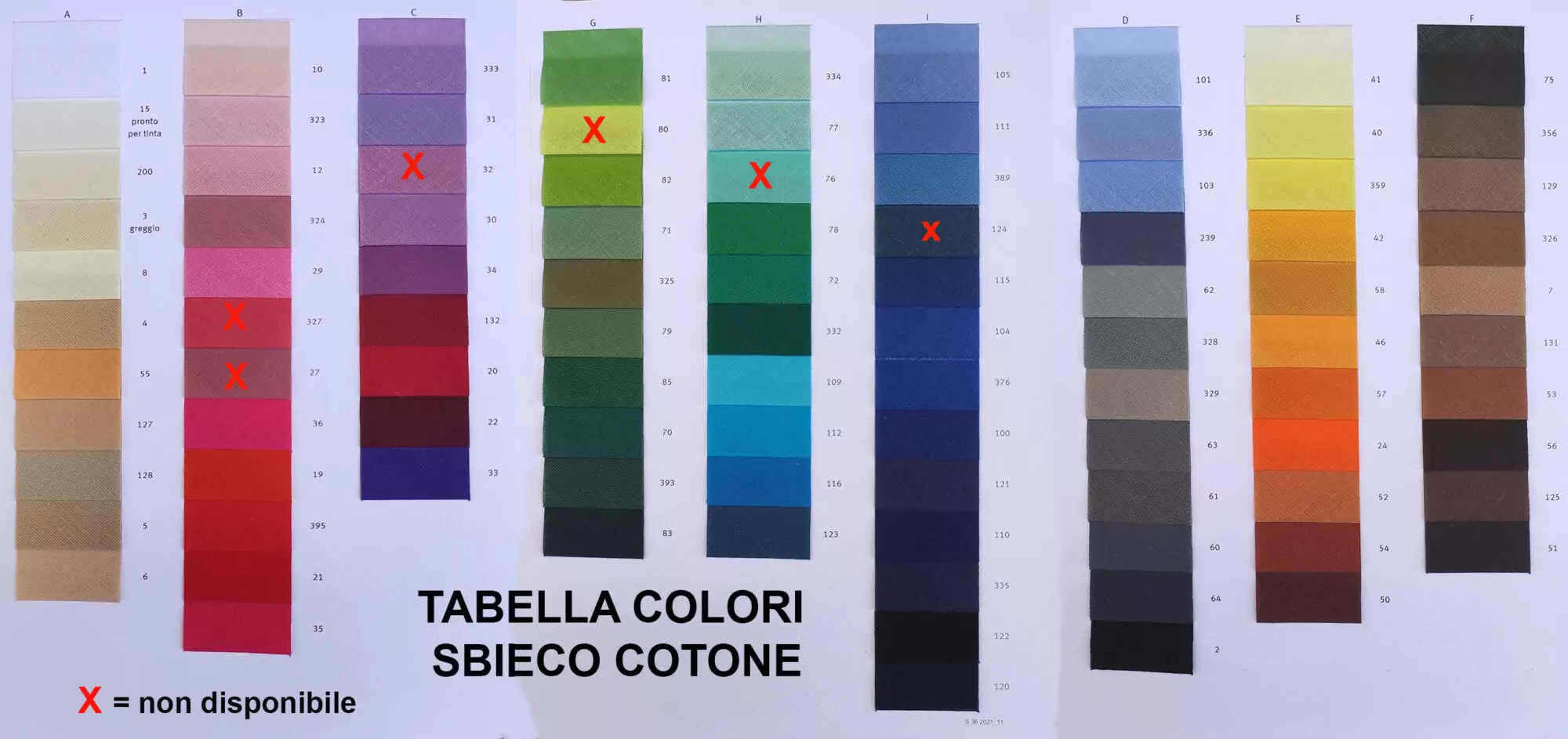 Sbieco nastro puro cotone - immagine 6