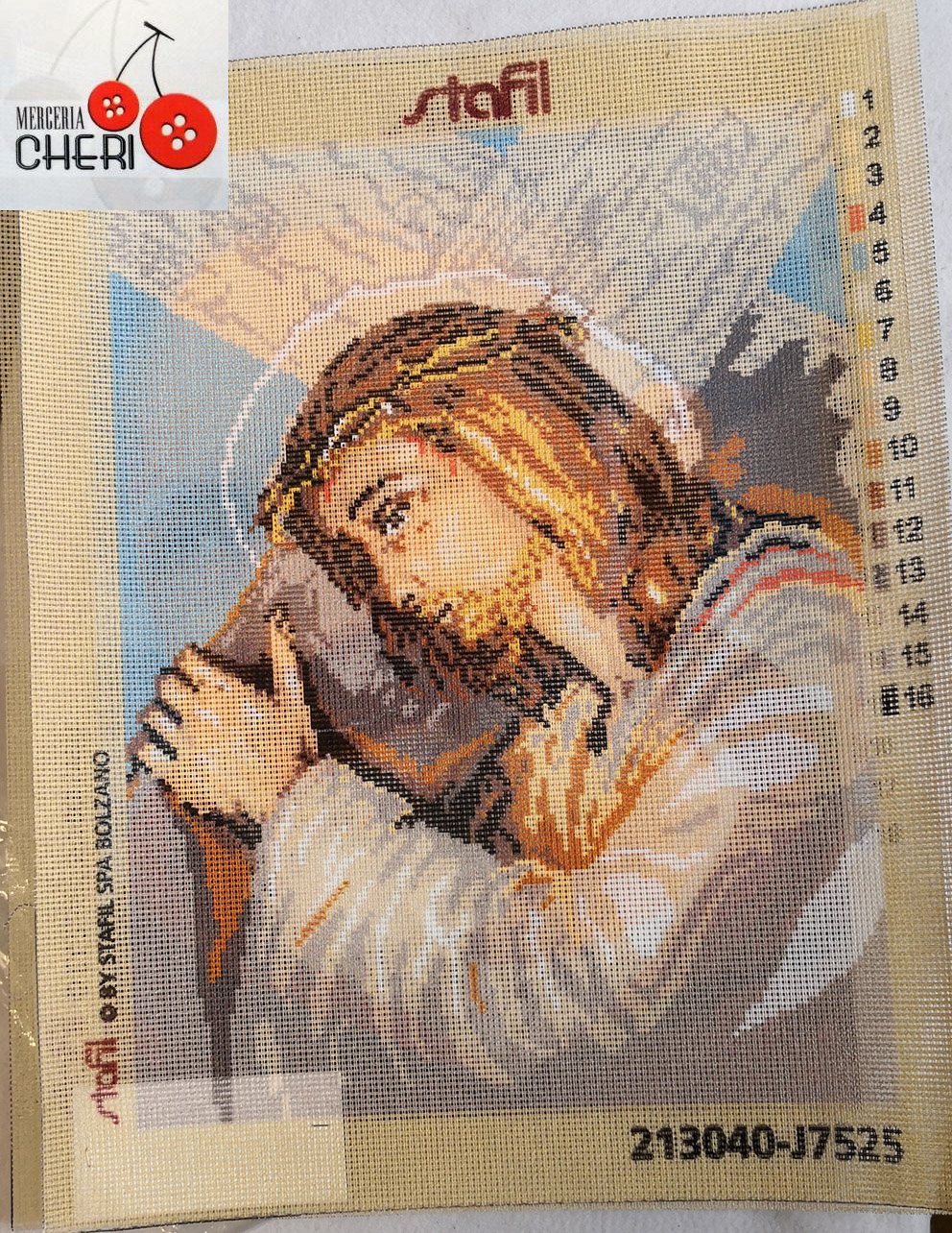 Canovaccio immagine sacra cm 30x40