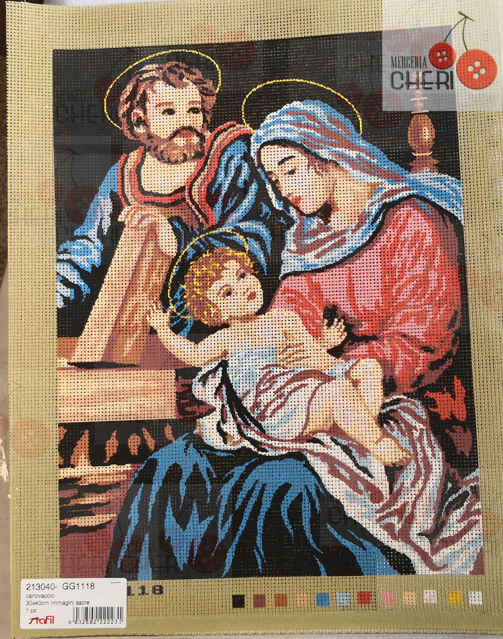 Canovaccio Sacra famiglia cm 30 x 40