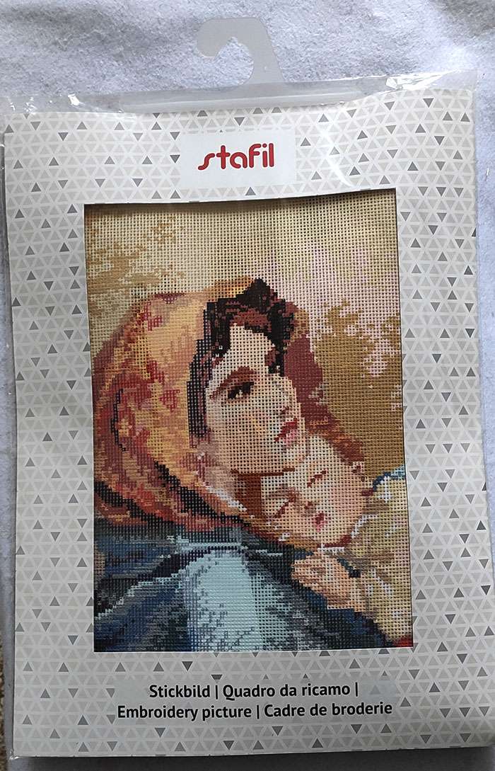 Kit ricamo Madonnina d'apres del Ferruzzi - immagine 4