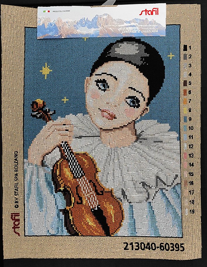 Pierrot con violino