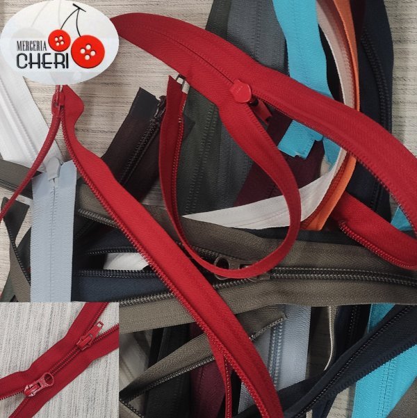 YKK zip doppio cursore spirale cm. 85 - immagine 2