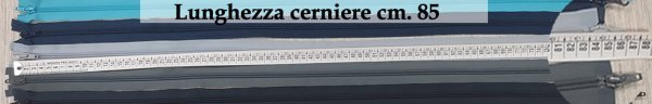YKK zip doppio cursore spirale cm. 85 - immagine 5