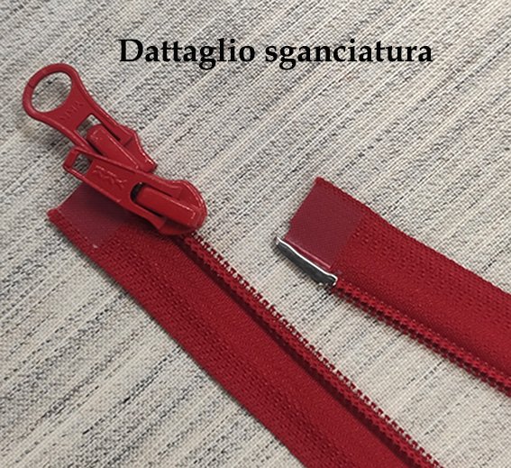YKK zip doppio cursore spirale cm. 85 - immagine 7