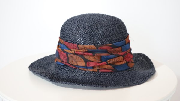 Cappello da spiaggia traforato Blu Navy - immagine 3