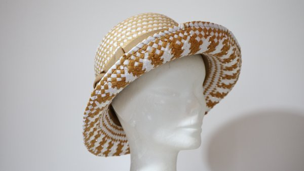 Cappello da passeggiata traforato Paglia con fiocco