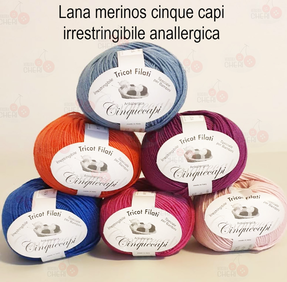 Lana merinos Cinque Capi Made in Italy