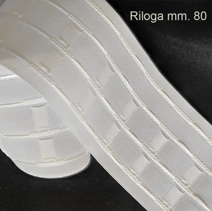 Fettuccia arriccia tende mm. 80