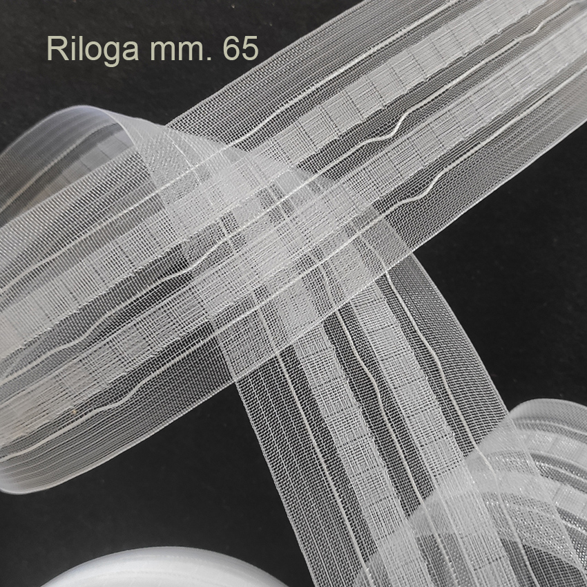Fettuccia riloga semitrasparente mm. 65