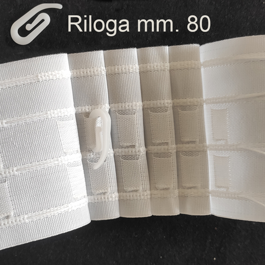 Fettuccia arriccia tende mm. 80 - immagine 3