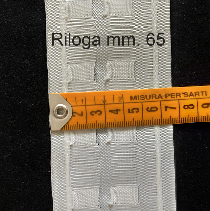 Fettuccia Riloga per tende mm. 65 - immagine 2