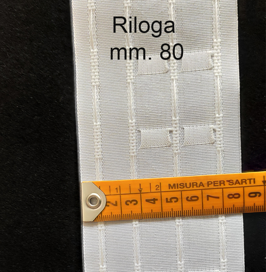 Fettuccia arriccia tende mm. 80 - immagine 2