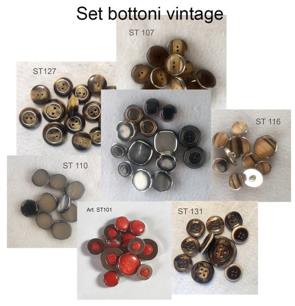 Set  di Bottoni vintage anni 70/80