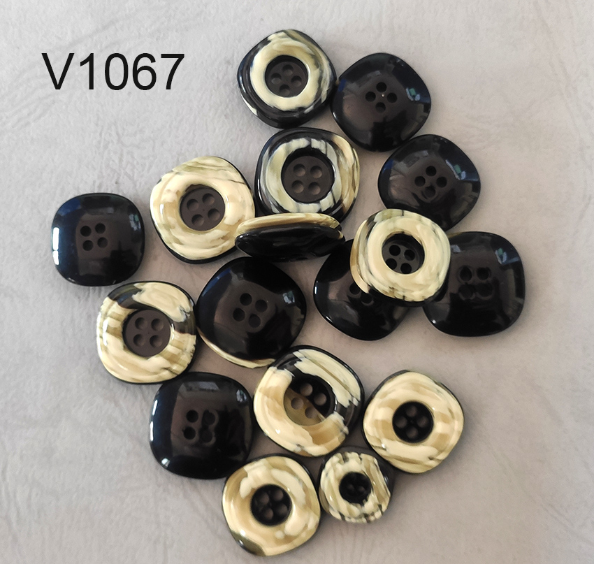 Bottone vintage striati anni 70