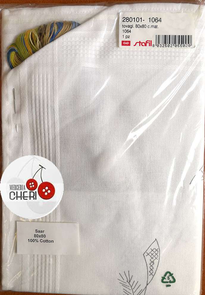 Tovaglia per ricamo punto croce (kit completo) - immagine 2
