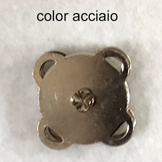 Chiusura clip calamitata - color Acciaio