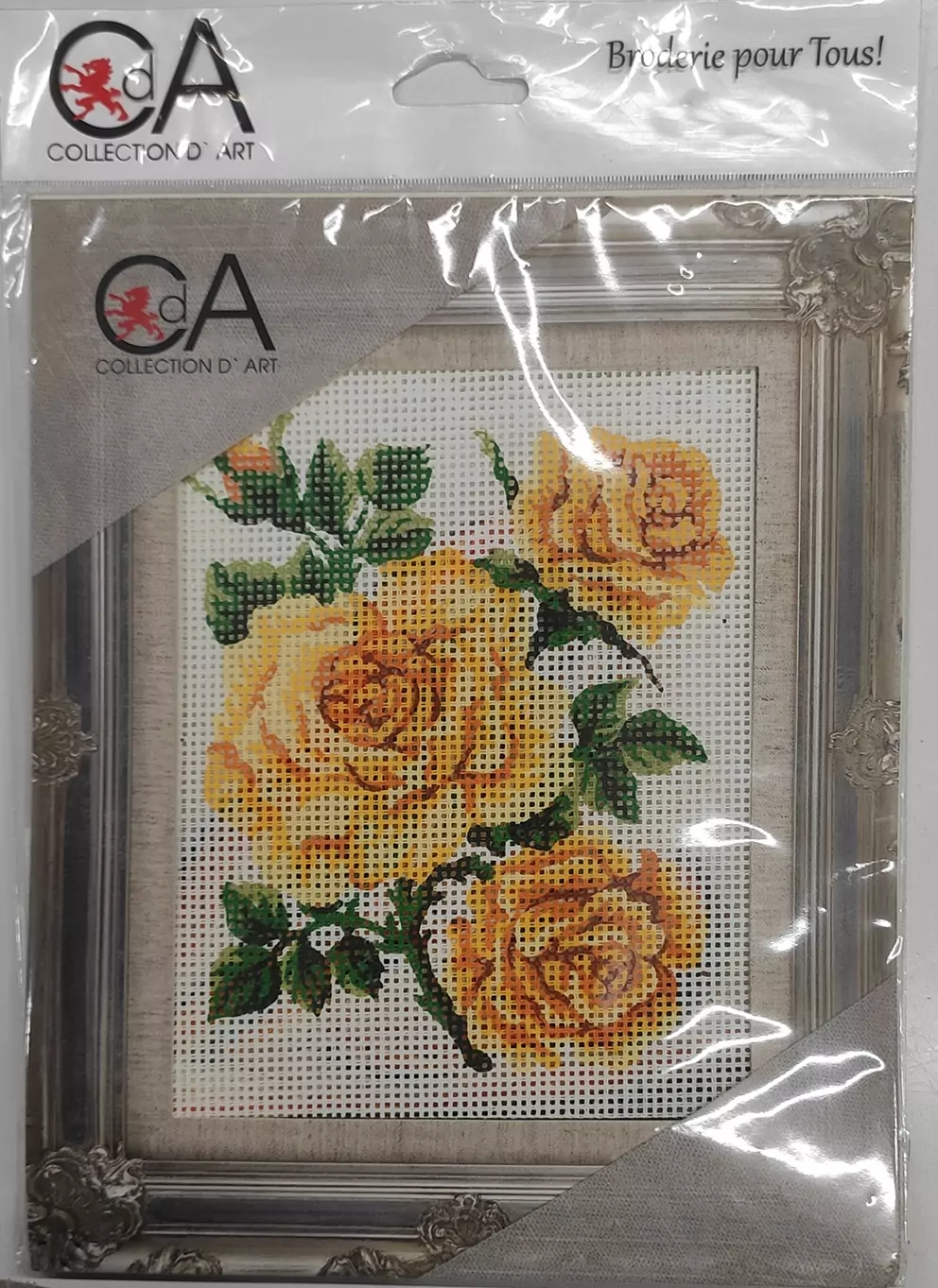 Collection d'art- immagine prestampata rose gialle