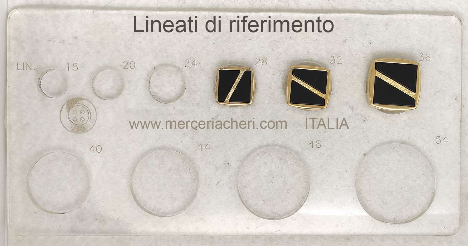 Bottone vintage quadrato anni 70 - immagine 2