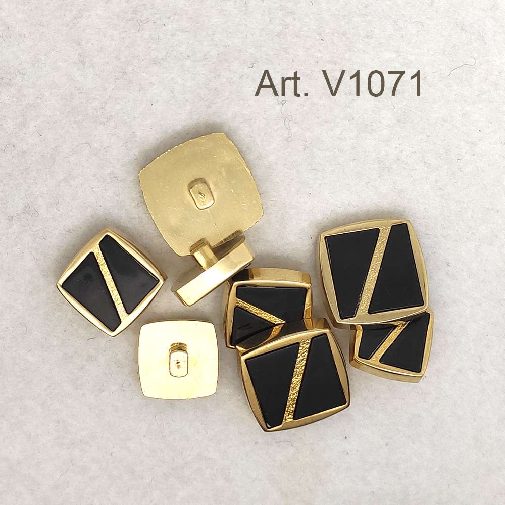 Bottone vintage quadrato anni 70