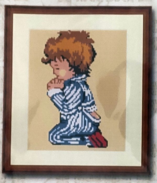 kit Ricamo Bimbo che prega - immagine 2