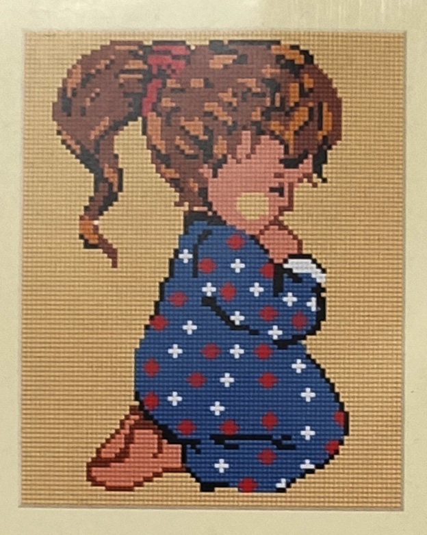 Tapestry kit Bimba che prega