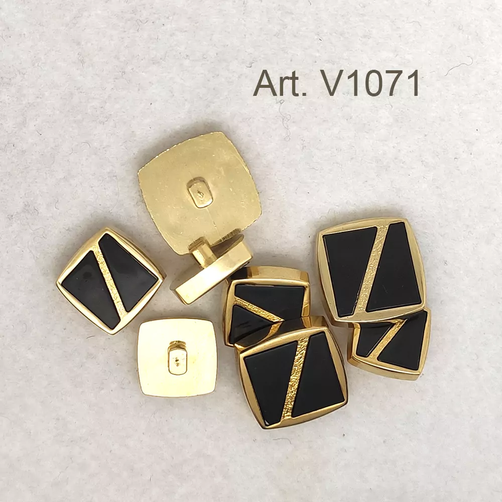 Bottone vintage quadrato anni 70