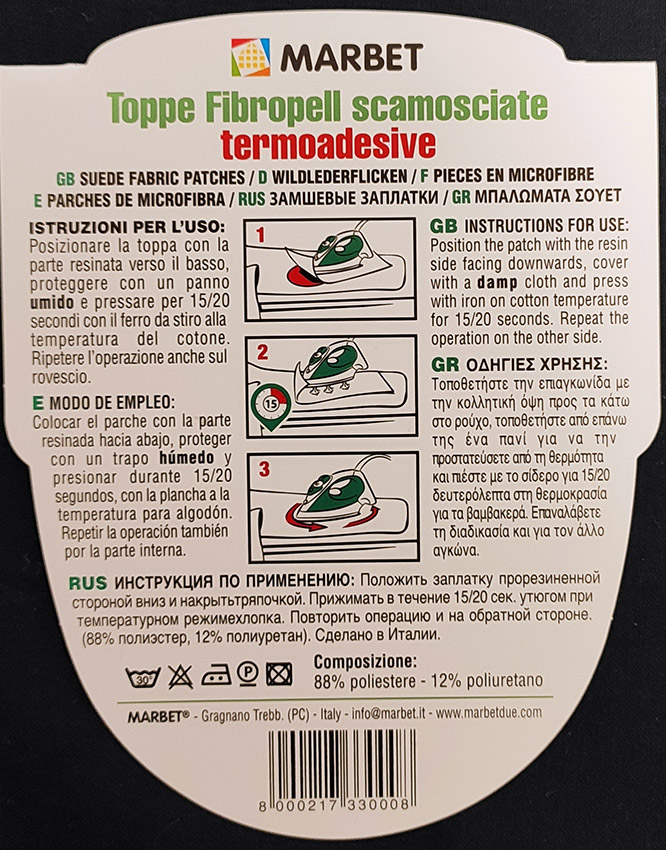 TOPPE SCAMOSCIATE TERMOADESIVE MARBET - immagine 6
