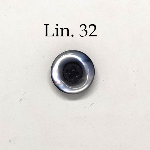 Bottone vintage metà anni 80 - lineato 32 diametro mm.19,6 spessore mm. 7,4