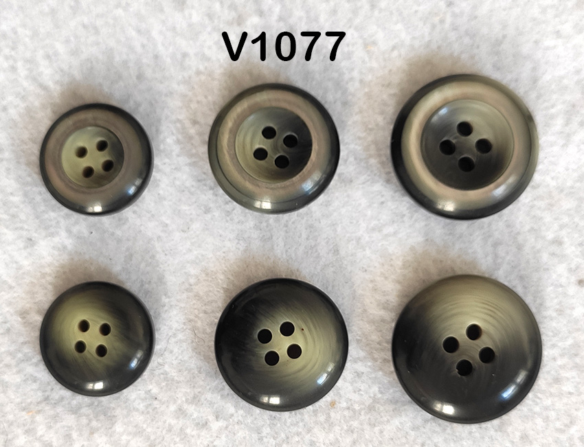 Bottone vintage grigio anni 70 - immagine 2
