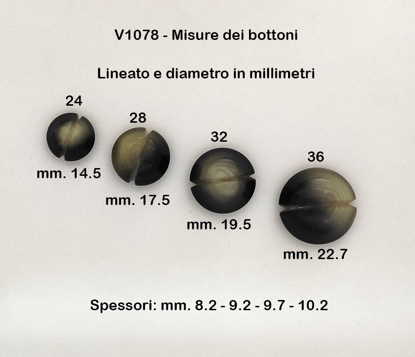 Bottone grigio anni 70 - immagine 2