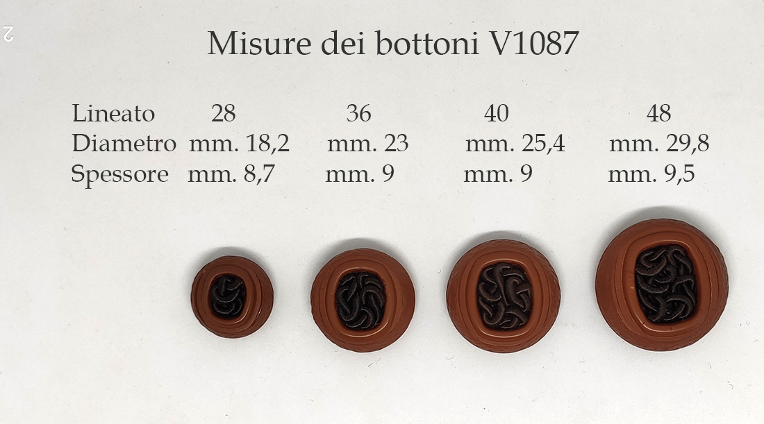 Bottone Vintage dei mitici anni 60 V1087 misure