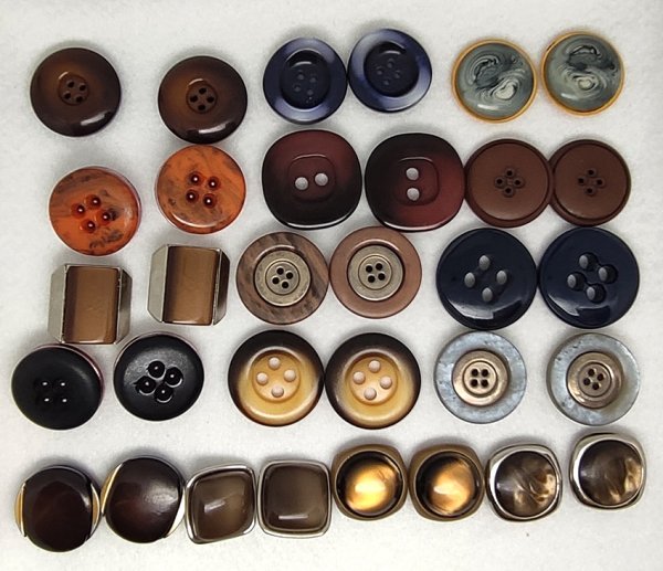 50 coppie di bottoni vintage anni 60 70 80 - immagine 3