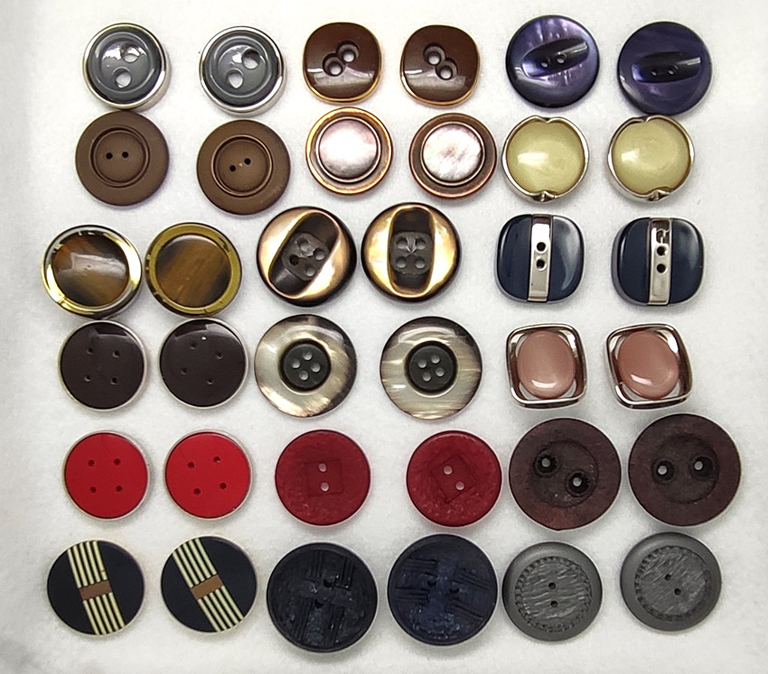 50 coppie di bottoni vintage anni 60 70 80 - immagine 5