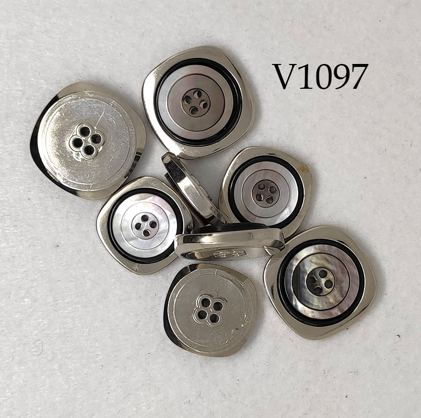 Bottone Vintage madre perla tahiti naturale