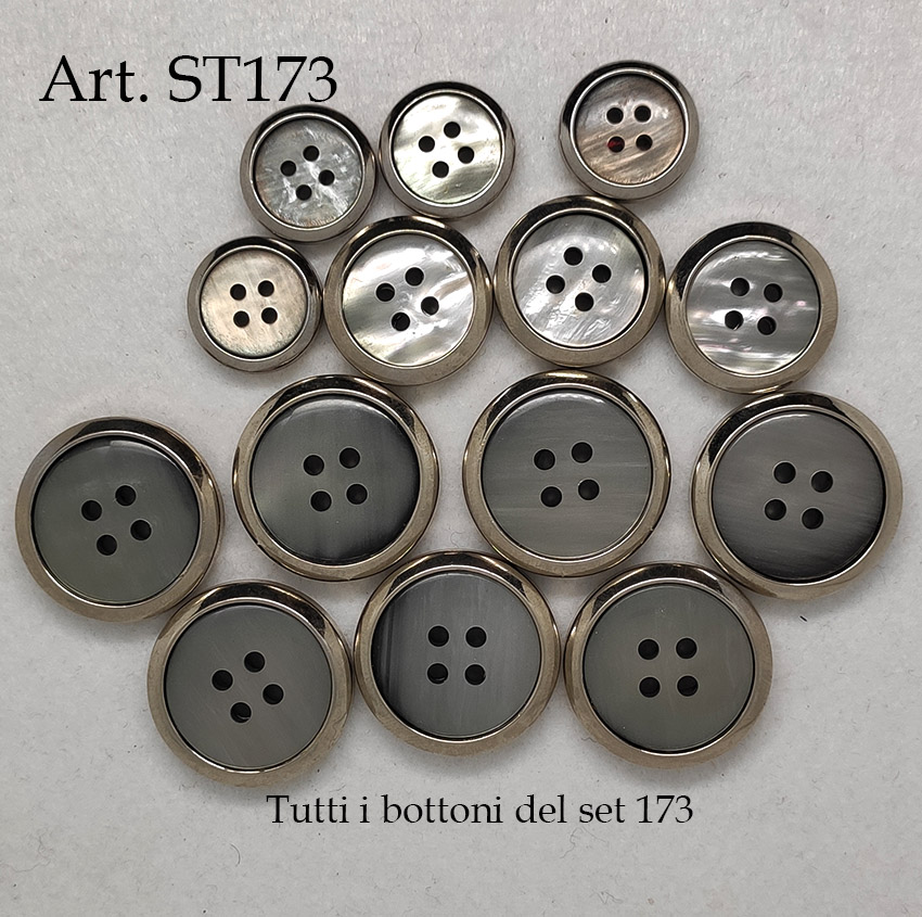Set di bottoni vintage st173 anni 70 - immagine 2
