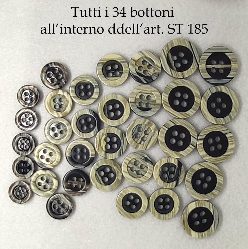 ultimo set di 34 bottoni vintage - immagine 3