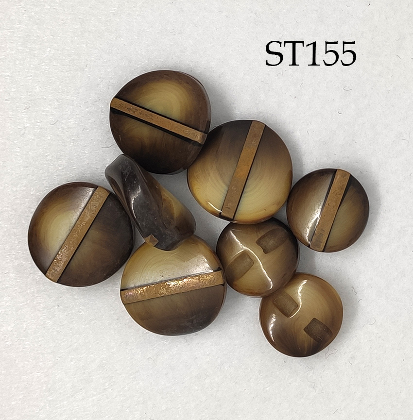 set di 8 bottoni vintage metà 70