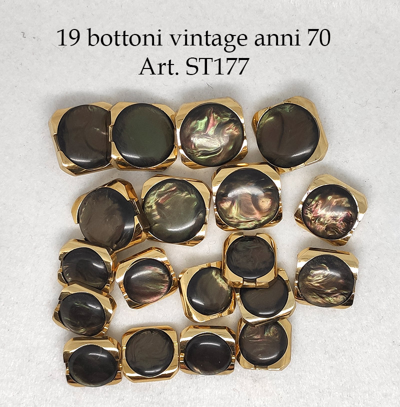 19 bottoni vintage anni 70 - immagine 3