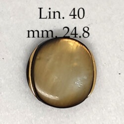 art. V1093 Bottone Vintage - lineato 40  diametro mm. 24.8 spessore mm. 7