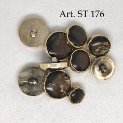 Set di 10 bottoni vintage anni 70