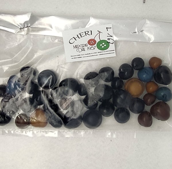 40 bottoni vintage a forma di ghianda - immagine 2