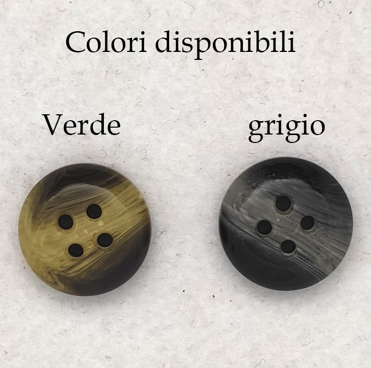 Bottone vintage quattro fori anni 70 - immagine 2