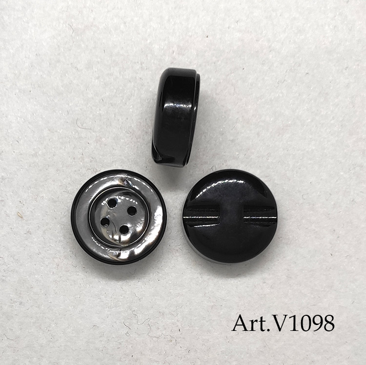 Bottone vintage madre perla tahiti - immagine 2