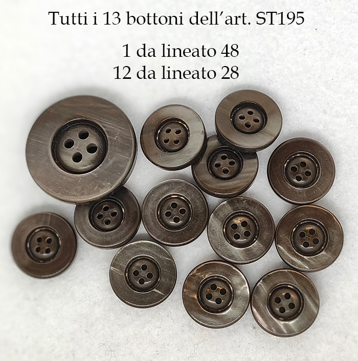Set di 13 bottoni vintage primi anni 70 - immagine 3