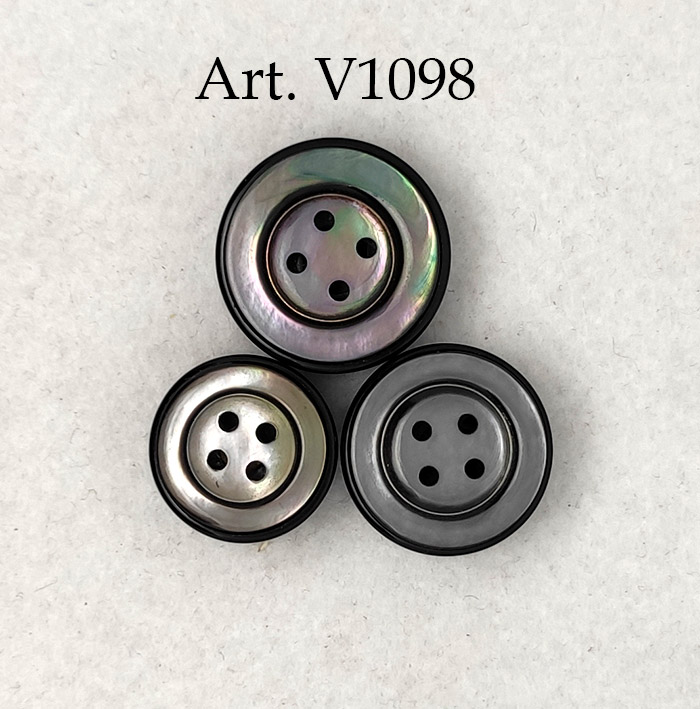 Bottone vintage madre perla tahiti