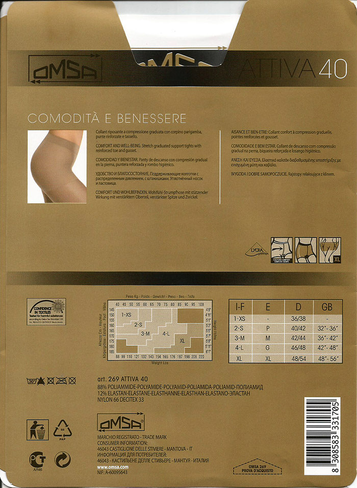 Attiva 40 Omsa collant riposante - immagine 4
