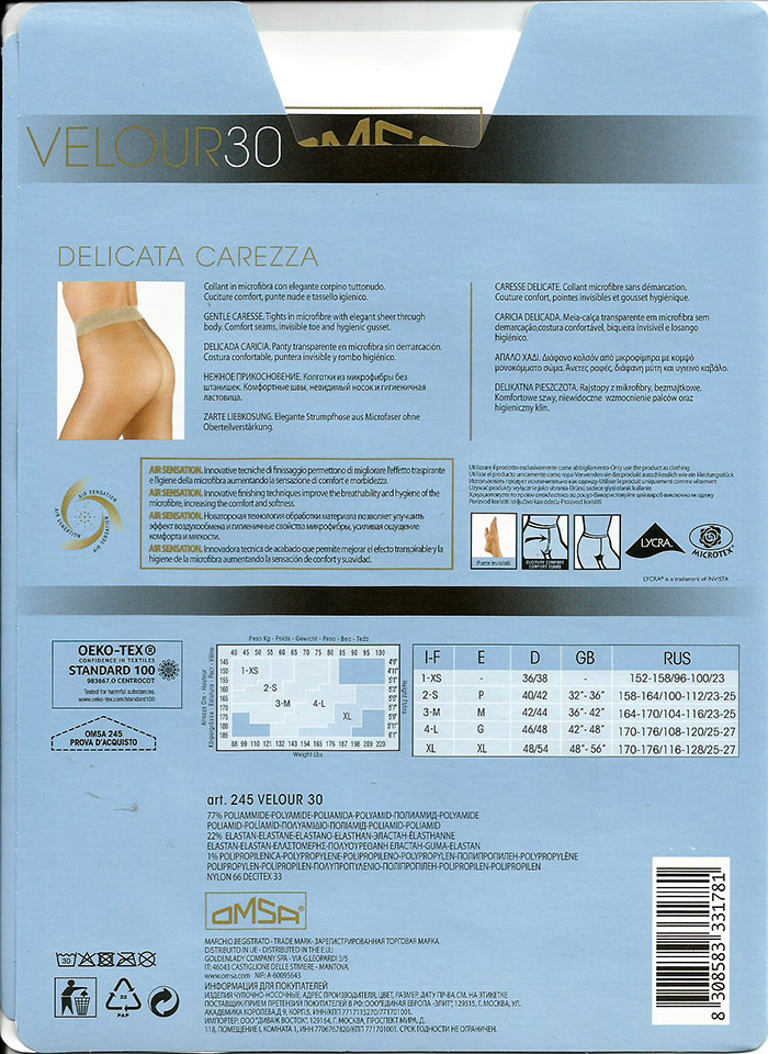 Velour 30 Omsa collant in morbida microfibra - immagine 2
